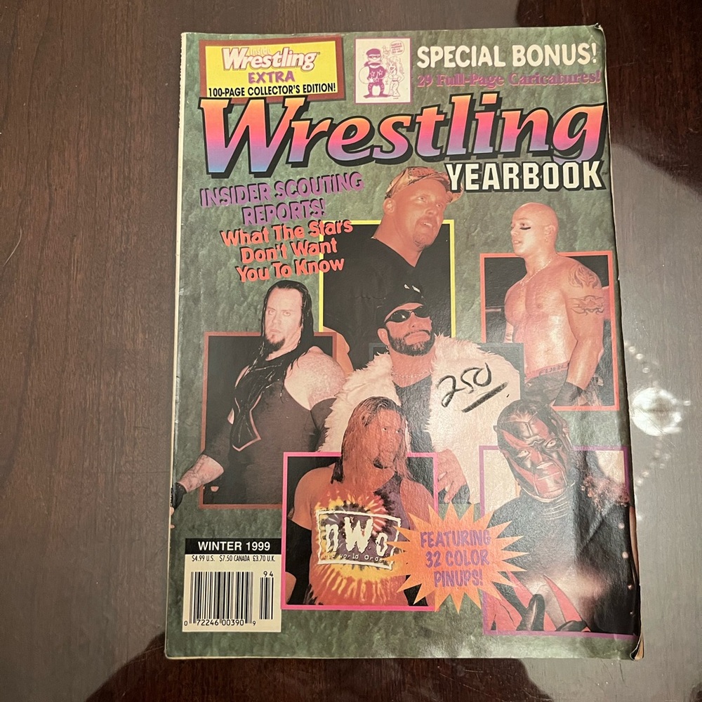 WRESTLING YEARBOOK MAGAZINE STONE COLD KANE UNDERTAKER MACHO MAN Winter 1999